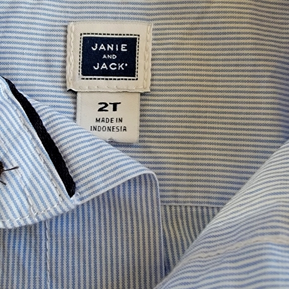 Janie and Jack Kids Toddler blazer and button up set Size 2T - Picture 4 of 5